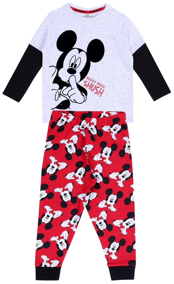 Czerwono-szara piżama Myszka Mickey DISNEY 3-4lata 104 cm