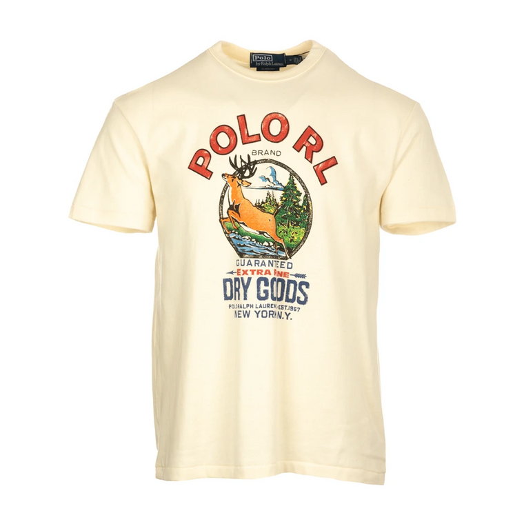 Klasyczny Bawełniany T-Shirt dla Mężczyzn Ralph Lauren