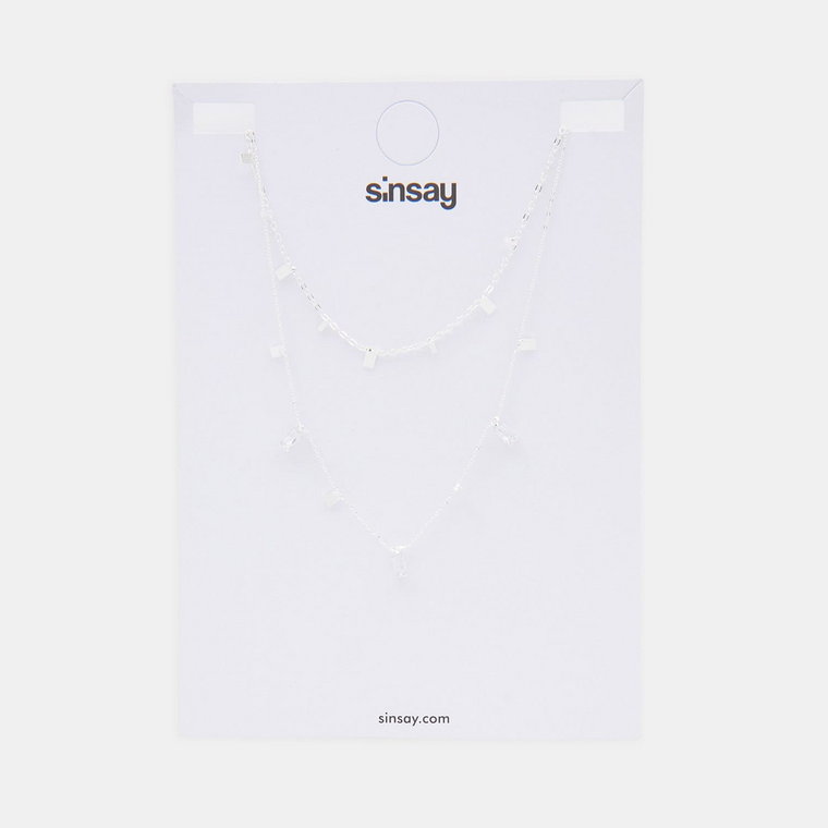 Sinsay - Naszyjniki 2 pack - Srebrny