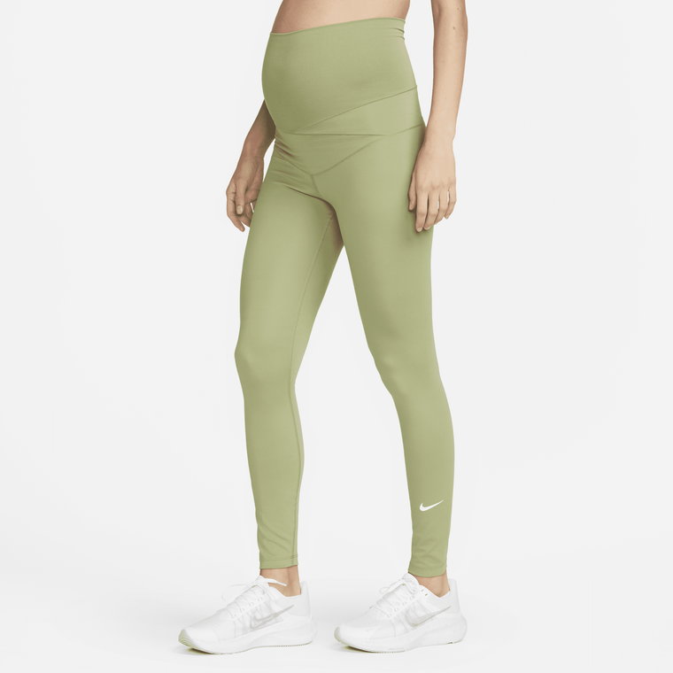 Ciążowe legginsy damskie z wysokim stanem Nike One (M) - Czerń