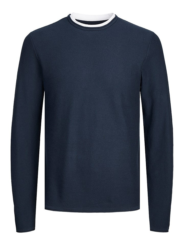 Jack & Jones Sweter w kolorze granatowym