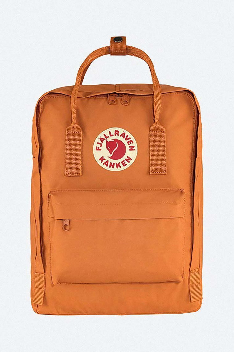 Fjallraven plecak Kanken kolor pomarańczowy duży z aplikacją F23510.206-206