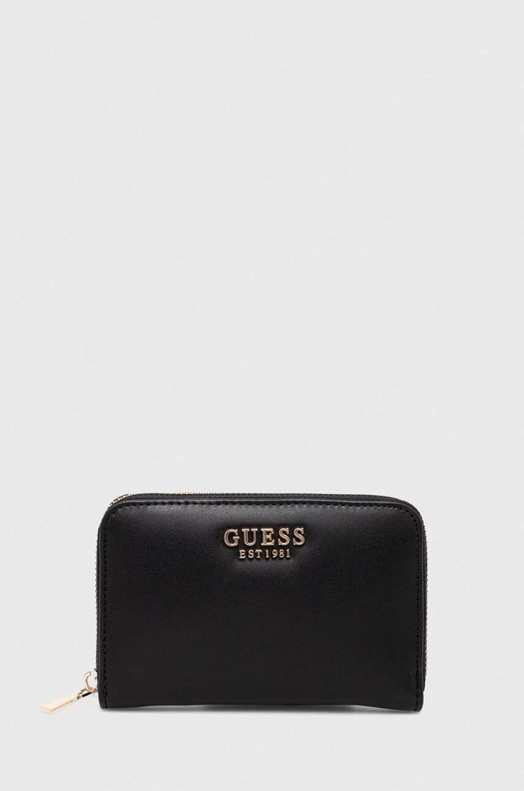 Guess portfel LAUREL damski kolor czarny SWVG85 00400