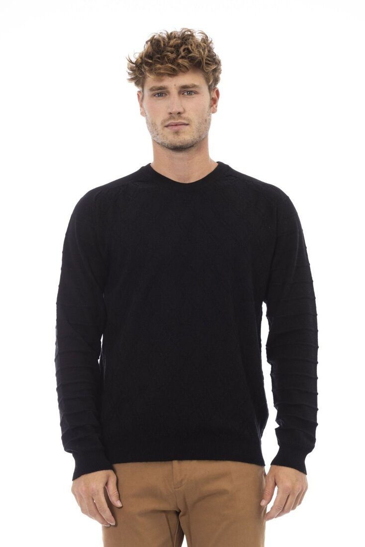Swetry marki Alpha Studio model AU01C kolor Czarny. Odzież męska. Sezon: