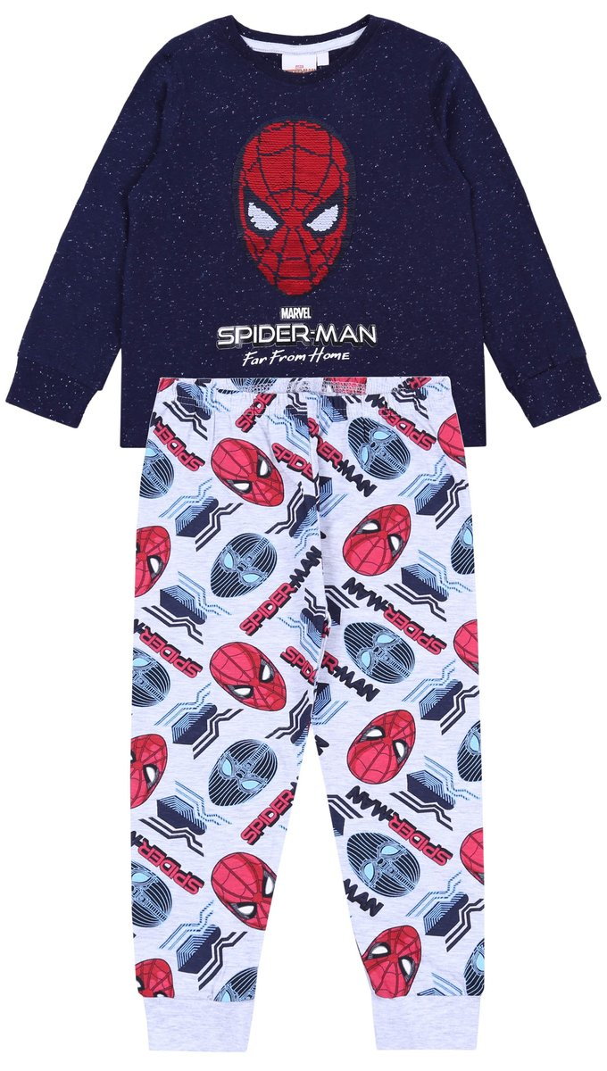 Szaro-Granatowa Piżama Spider-Man Marvel