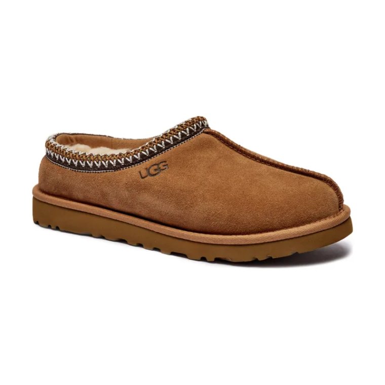 UGG Skórzane mule M TASMAN | z dodatkiem wełny