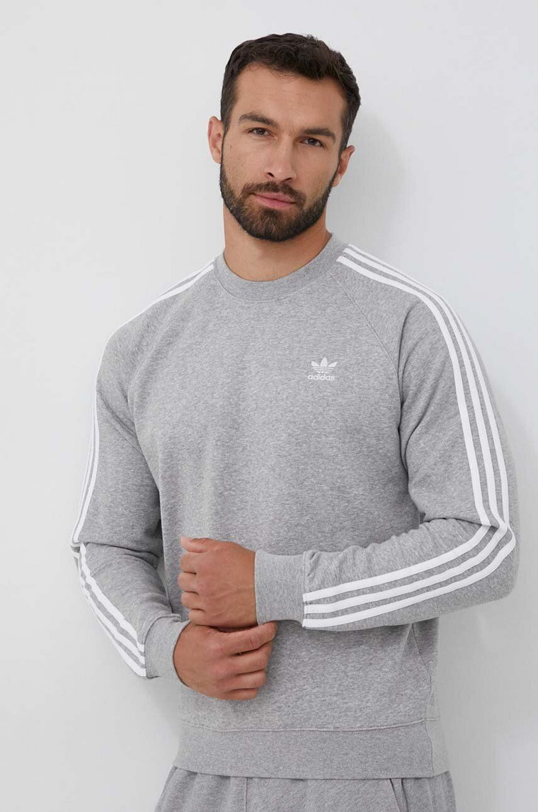 adidas Originals bluza Adicolor 3-Stripes męska kolor szary melanżowa IM4514