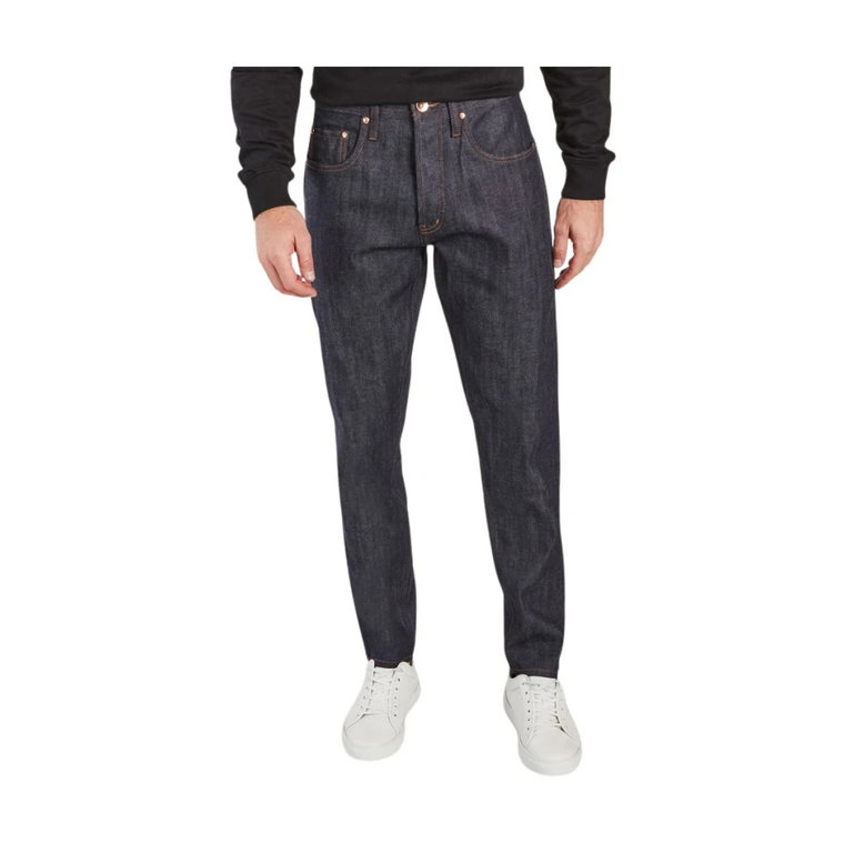 Indigo Denim Relaxed Tapered Jeans The Unbranded Brand