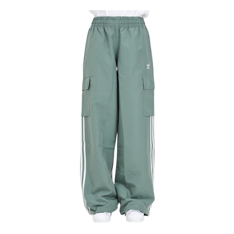 Zielone Spodnie Cargo Adicolor Adidas Originals