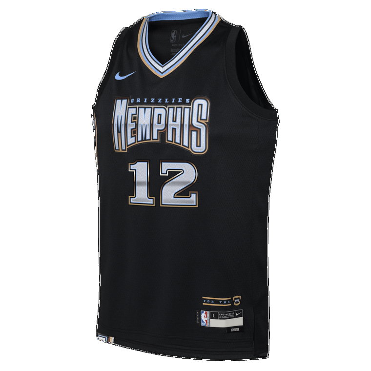 Koszulka dla dużych dzieci Nike Dri-FIT NBA Swingman Ja Morant Memphis Grizzlies City Edition - Czerń