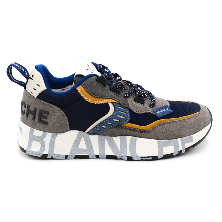 Niebieskie Sneakersy z Eleganckim i Wygodnym Dopasowaniem Voile Blanche