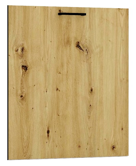 Front zmywarki z panelem ukrytym 60 cm dąb artisan - Beril 18X