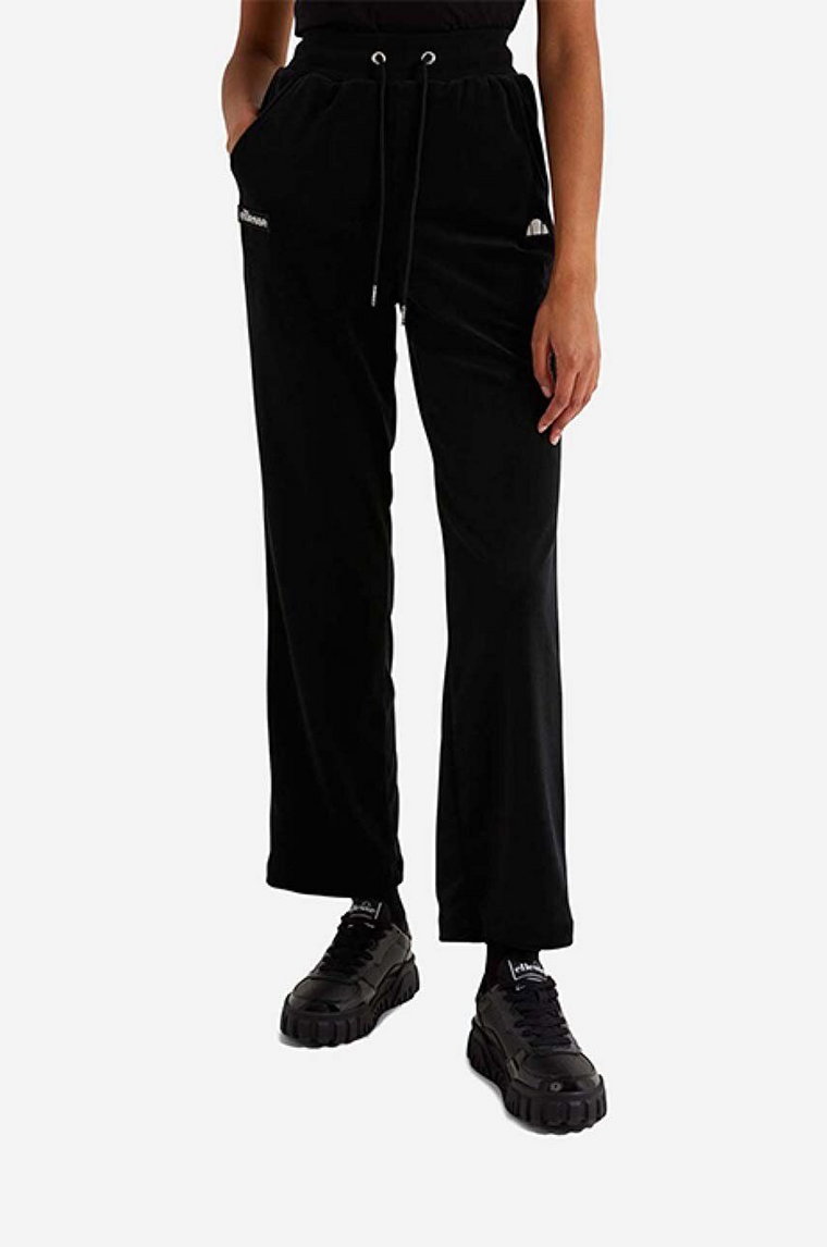 Ellesse spodnie dresowe India Jog Pant kolor czarny gładkie SGL13421-CZARNY