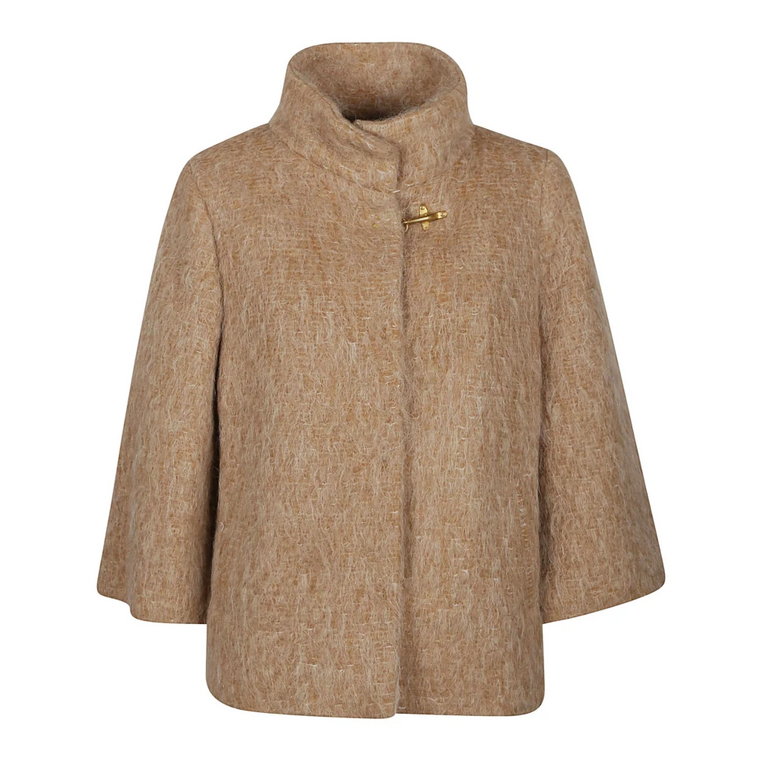 C806 Cappuccino Cape - Stylowy i modny Fay