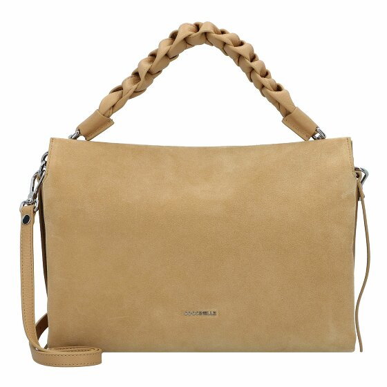 Coccinelle Boheme Suede Bimaterial Torba Skórzany 32 cm fresh-beige