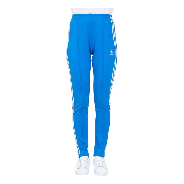 Niebieskie sportowe spodnie dla kobiet Adidas Originals
