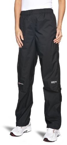 Berghaus Paclite Spodnie Kobiety, czarny S (Regular) 2022 Spodnie przeciwdeszczowe