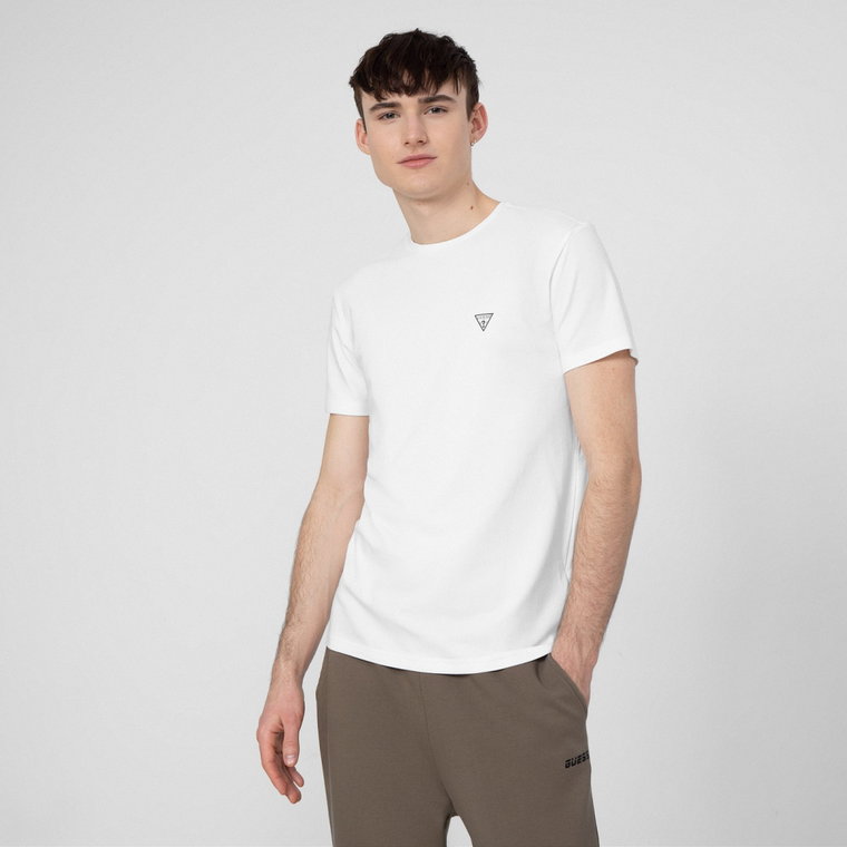 Męski t-shirt basic (2-pack) GUESS CALEB HERO CNK S/S - biały