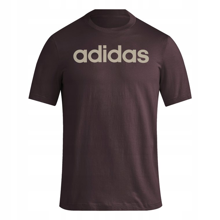 Koszulka Męska Adidas Essentials Single Jersey Linear Embroidered Brą r S