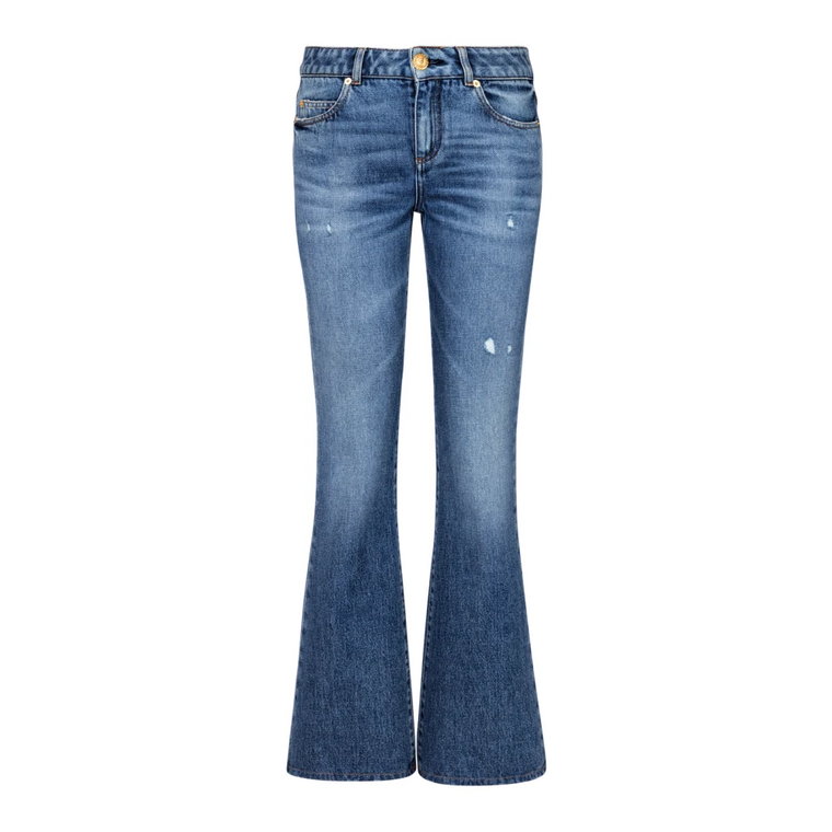 Rozszerzone jeansy z denimu Balmain