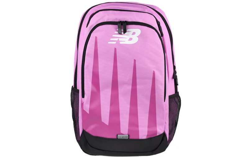 New Balance Oversidez Print Backpack BG01010GCYK, Damskie, Różowe, plecaki, poliester, rozmiar: One size