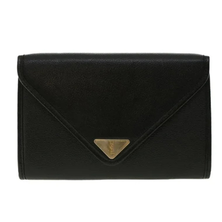 Pre-owned Leather clutches Saint Laurent Vintage