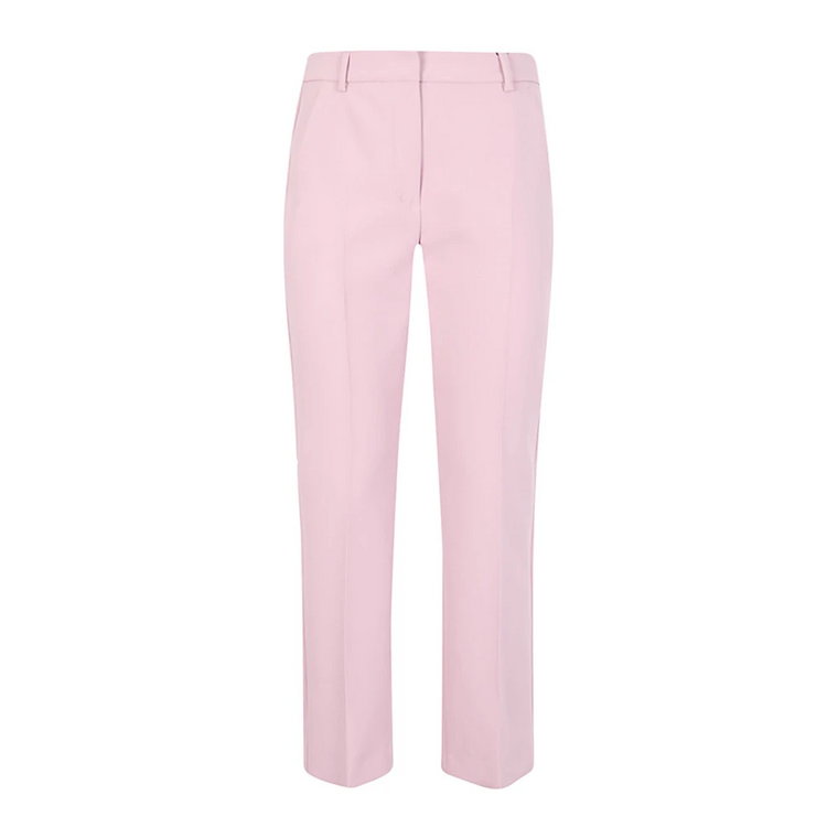 Eleganckie Różowe Spodnie z Poliestru i Wiskozy Max Mara Weekend