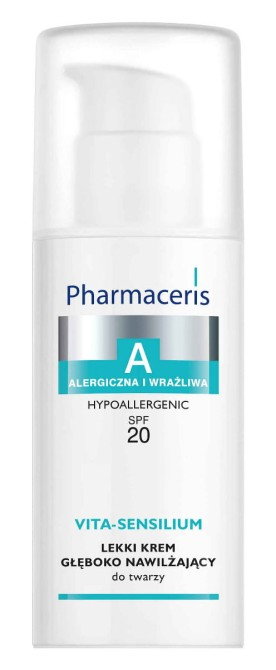 PHARMACERIS A VITA-SENSILIUM Lekki Krem Nawilżający Do Twarzy SPF20 - 50 ml