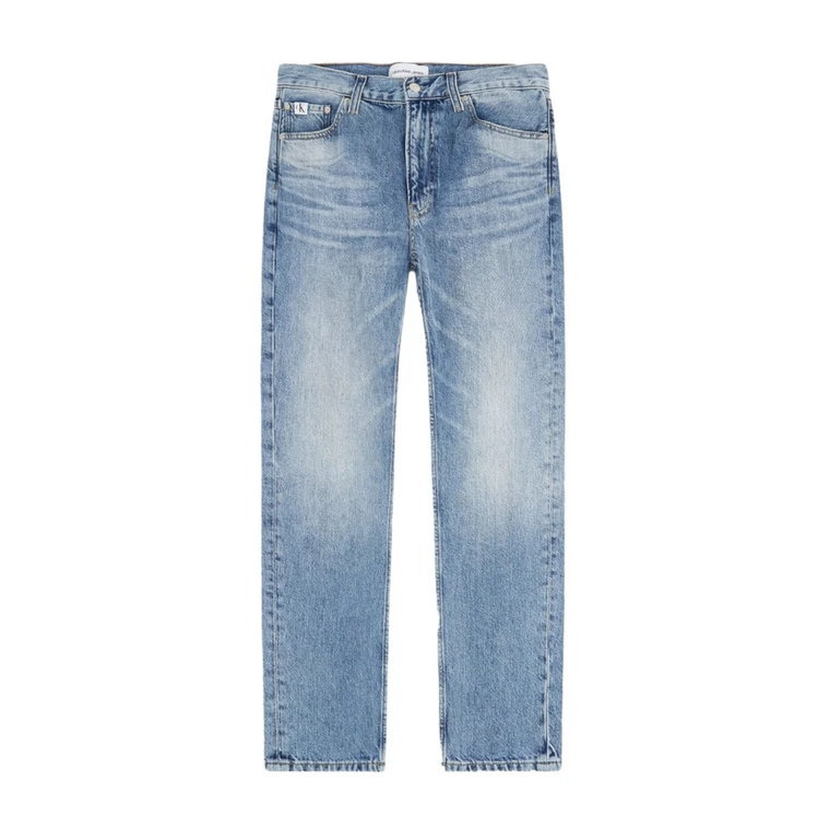 Wąskie jeansy z denimu Calvin Klein