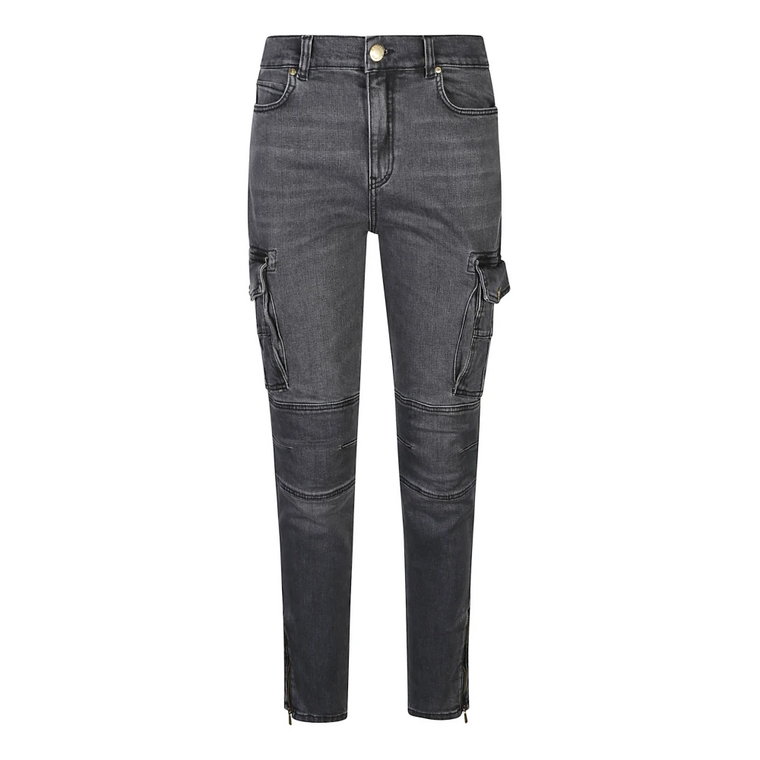 Jasnoszare Jeansy Cargo Pinko