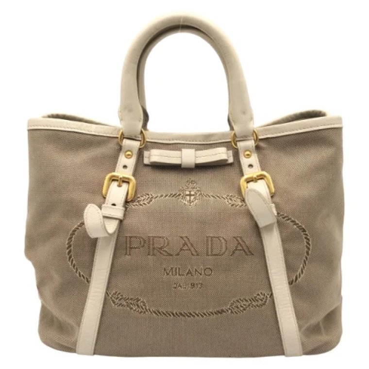 Pre-owned Canvas handbags Prada Vintage