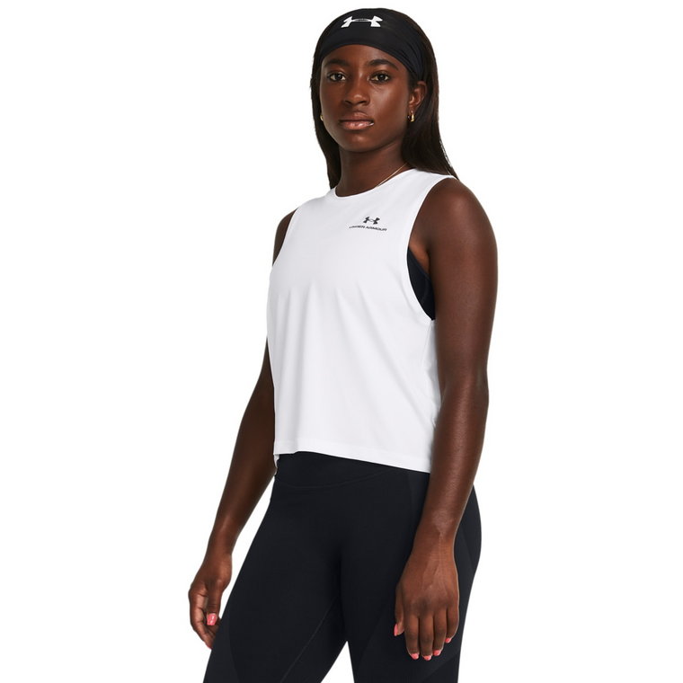 Damski top treningowy Under Armour Rush Energy Crop Tank - biały