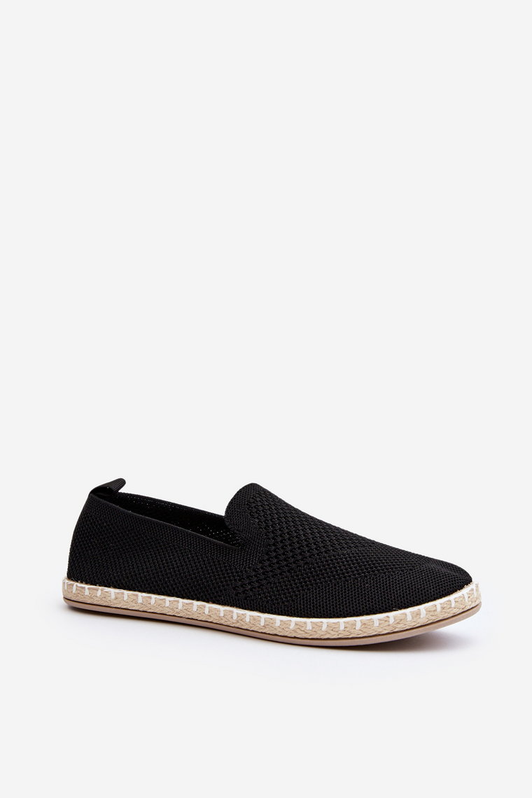 Espadryle Wsuwane Damskie Harmonie Czarne 24TX02-7653