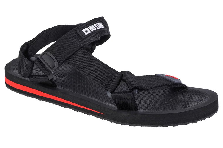 Big Star Sandals DD174717, Męskie, Czarne, sandały, tkanina, rozmiar: 40