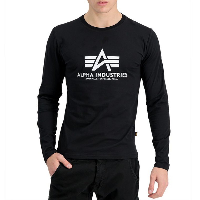 Koszulka Alpha Industries Longsleeve Basic 10051003 - czarna