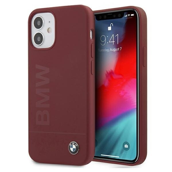 Etui BMW BMHCP12SSLBLRE iPhone 12 mini 5,4" czerwony/red hardcase Silicone Signature Logo