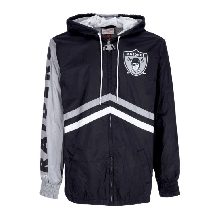 Oakland Raiders Windbreaker Full Zip Czarny Mitchell & Ness