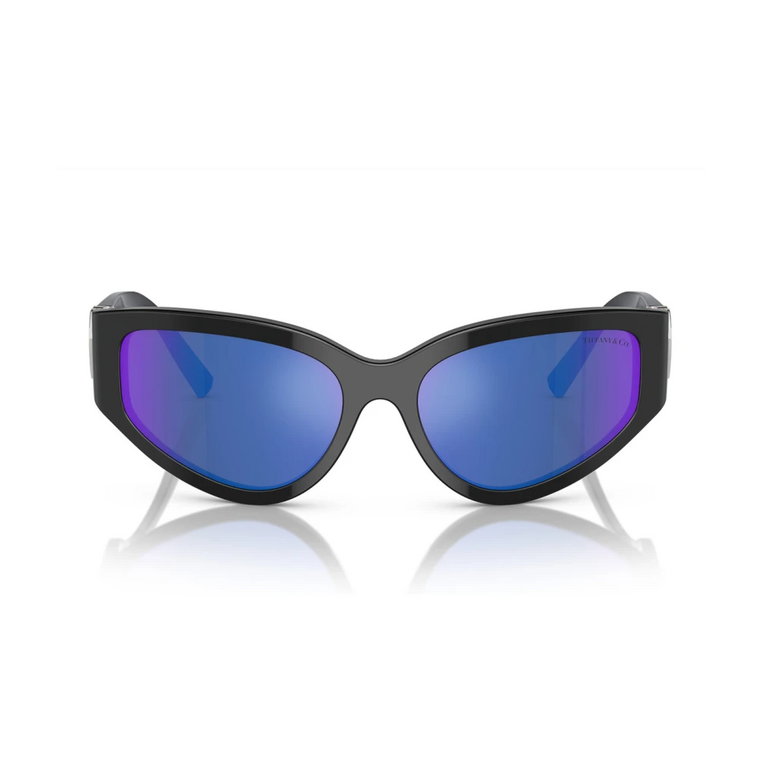 Eleganckie okulary przeciwsłoneczne Tf4217 ziebieskimi lustrzanymi soczewkami Tiffany