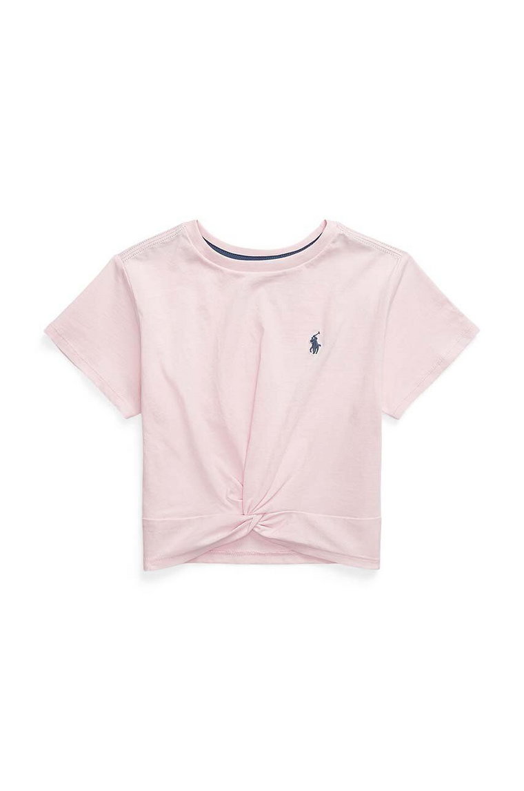 Polo Ralph Lauren t-shirt bawełniany dziecięcy kolor różowy