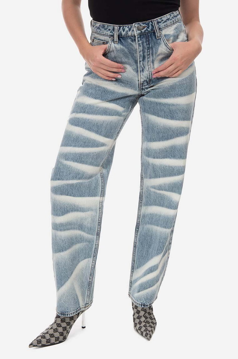KSUBI jeansy Brooklyn Jean Strokes damskie high waist WPS23DJ010-DENIM