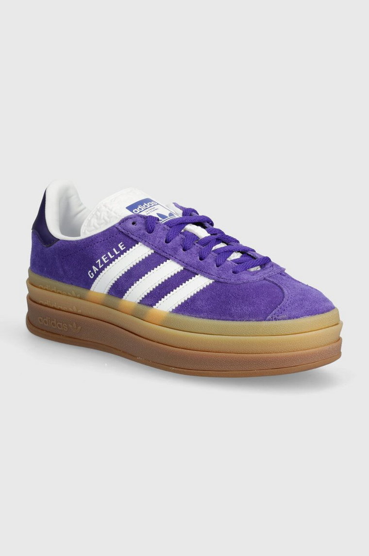 adidas Originals sneakersy zamszowe Gazelle Bold W kolor fioletowy IE0419