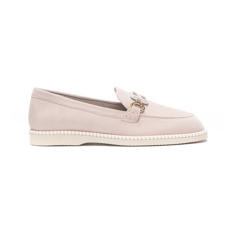 Beige Suede Olympia-Z Loafers Hogan