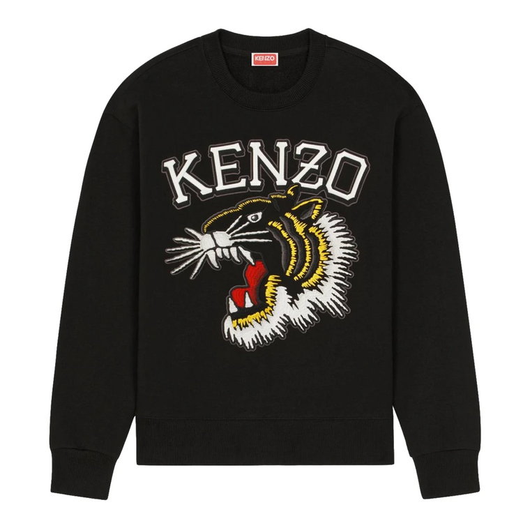 Czarny Tiger Varsity Jungle Bluza Kenzo