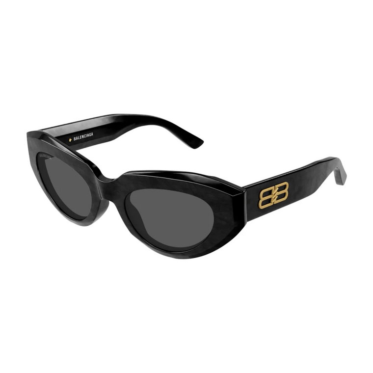 Czarne okulary przeciwsłoneczne Ss23 i kurtka z cielęcej skóry Balenciaga