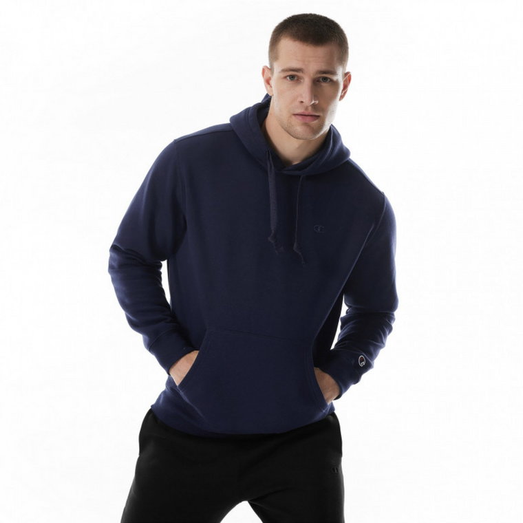 Męska bluza dresowa nierozpinana z kapturem Champion Crewneck Hooded Sweatshirt - granatowa