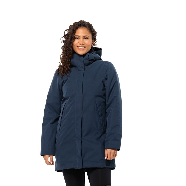 Damski płaszcz zimowy Jack Wolfskin SALIER COAT night blue - S