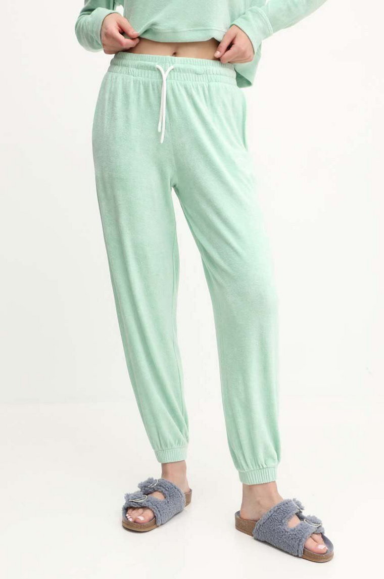 HUGO spodnie dresowe kolor zielony gładkie 50518177