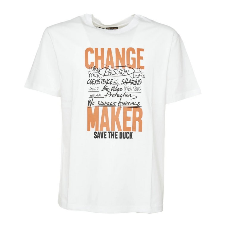 Biała koszulka Change Maker Save The Duck
