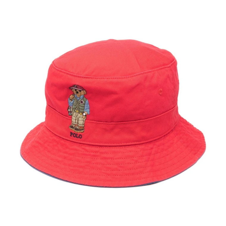 Czerwony Reef Twill-Loft Bucket Hat Polo Ralph Lauren