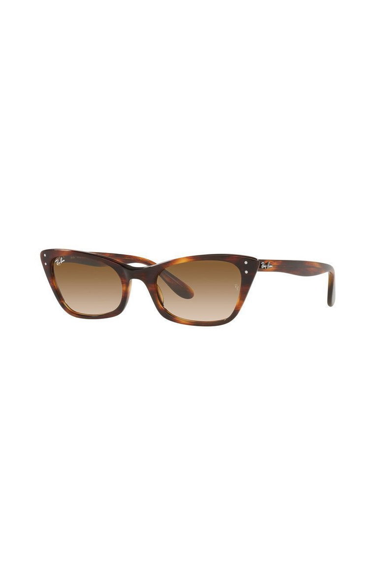 Ray-Ban okulary przeciwsłoneczne LADY BURBANK damskie kolor brązowy 0RB2299